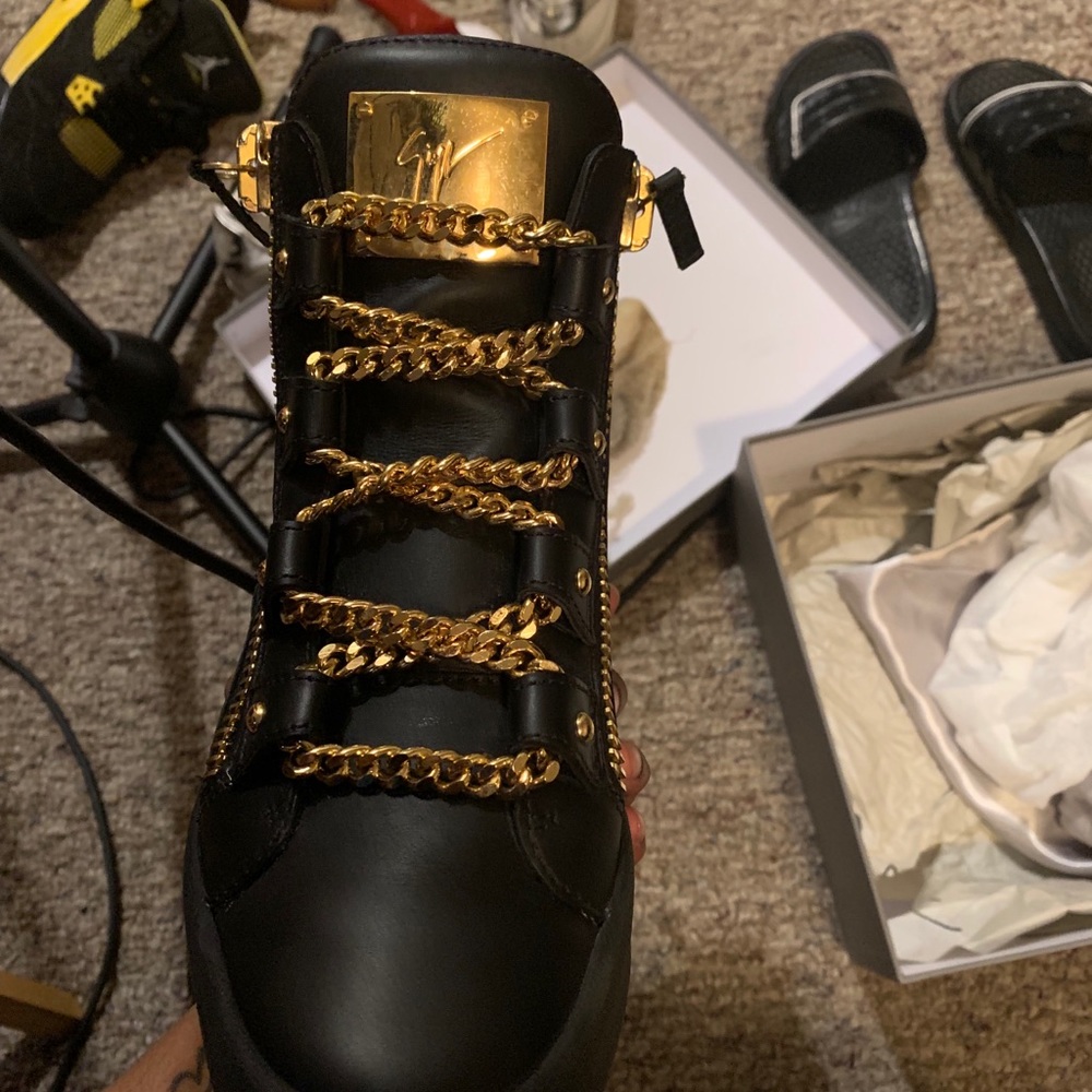 Giuseppe Zanotti Black & Gold high